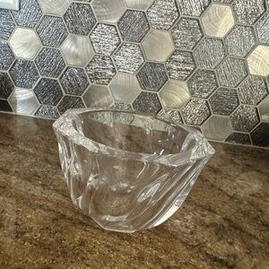 Vintage Orrefors Sweden Thick Crystal Bowl